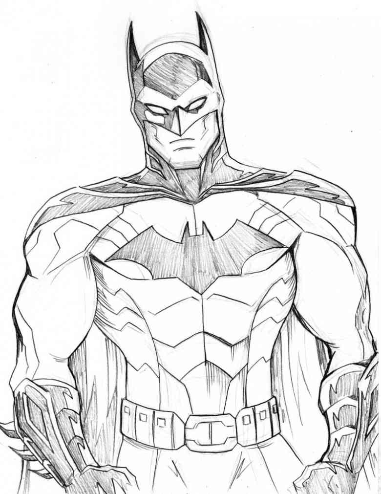 Drawings Batman (Superheroes) Page 2 Printable coloring pages