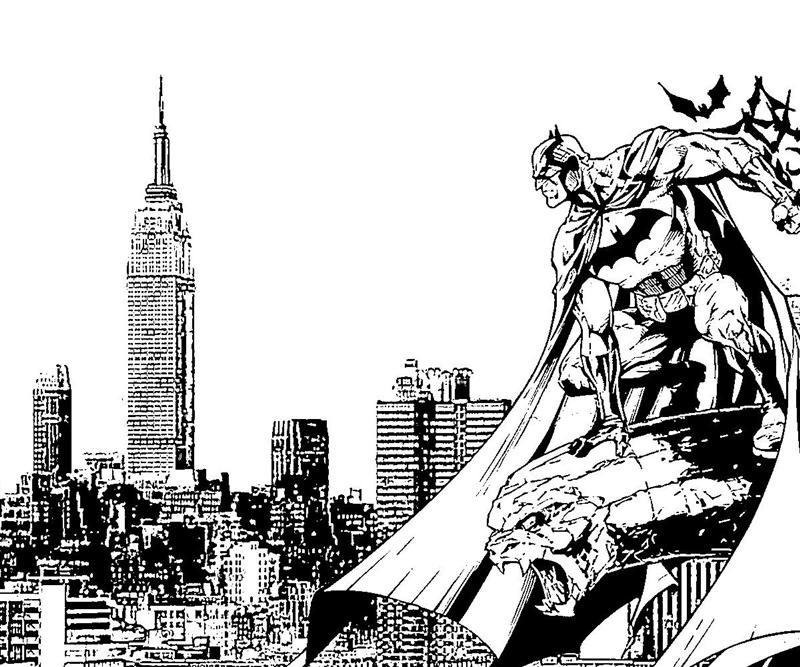 Coloring page: Batman (Superheroes) #77215 - Free Printable Coloring Pages