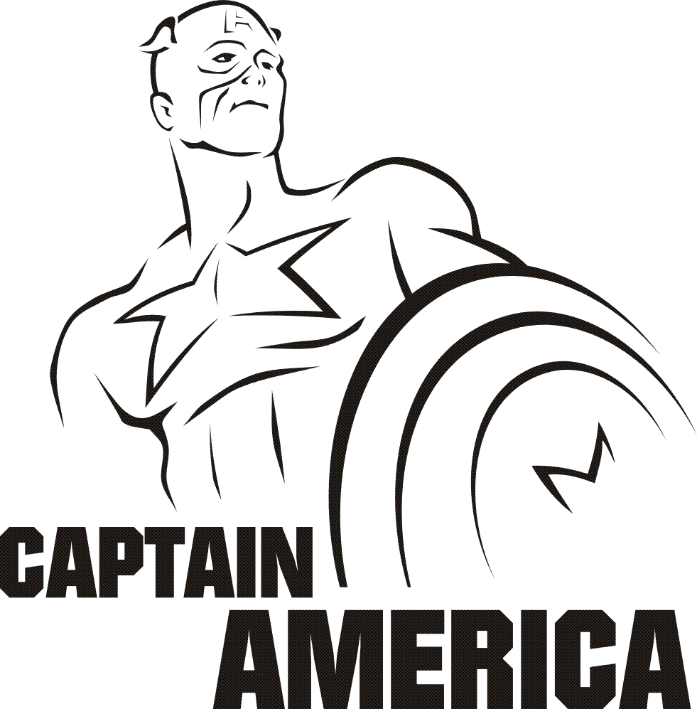 Coloring page: Captain America (Superheroes) #76627 - Free Printable Coloring Pages