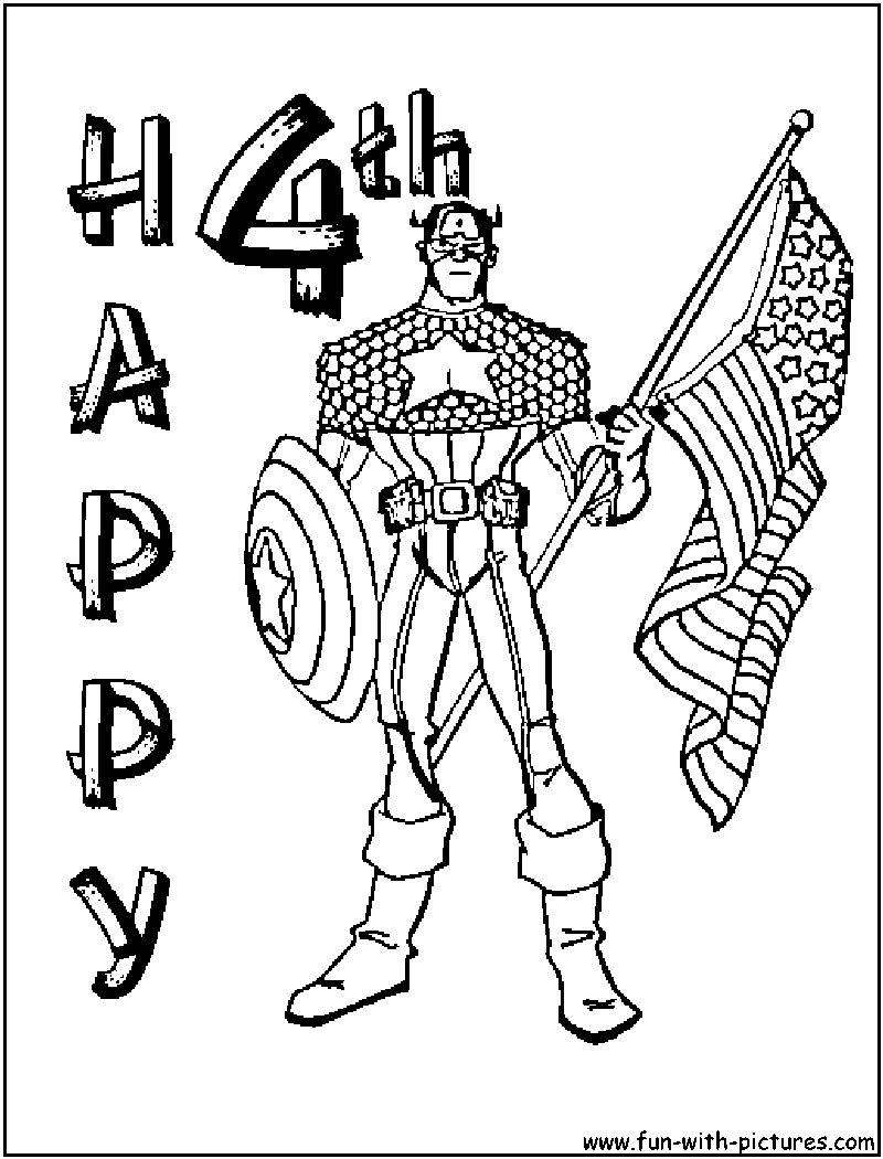 Coloring page: Captain America (Superheroes) #76670 - Free Printable Coloring Pages