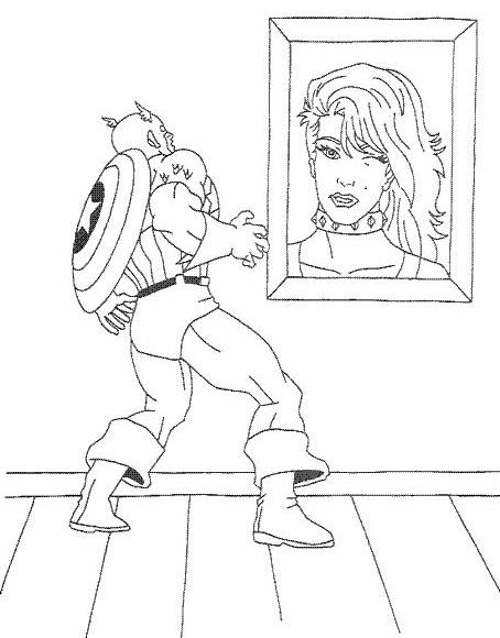 Coloring page: Captain America (Superheroes) #76723 - Free Printable Coloring Pages