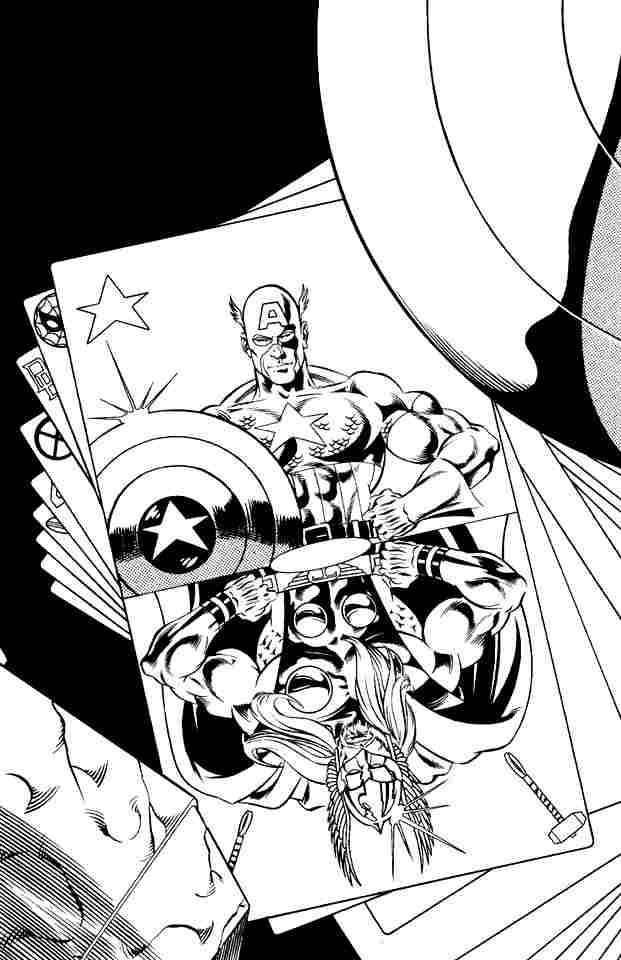 Coloring page: Captain America (Superheroes) #76768 - Free Printable Coloring Pages