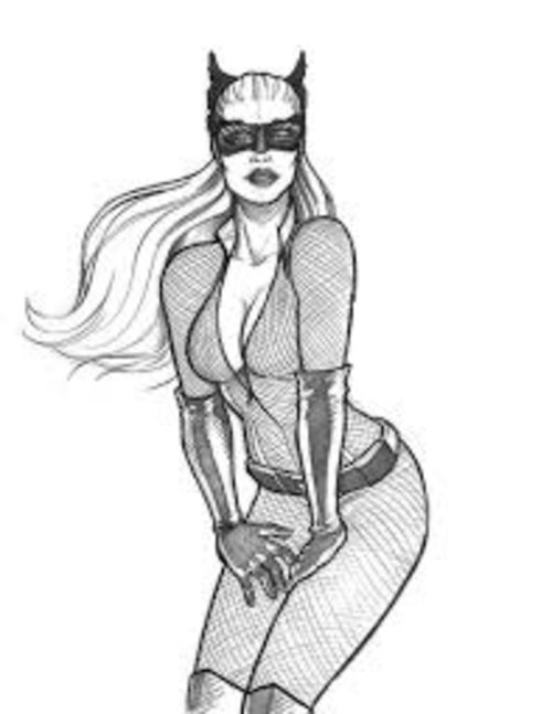 Coloring page: Catwoman (Superheroes) #78066 - Free Printable Coloring Pages