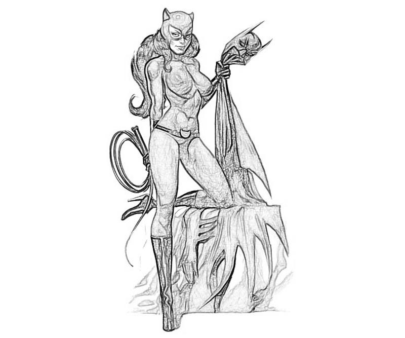 catwoman arkham city drawing