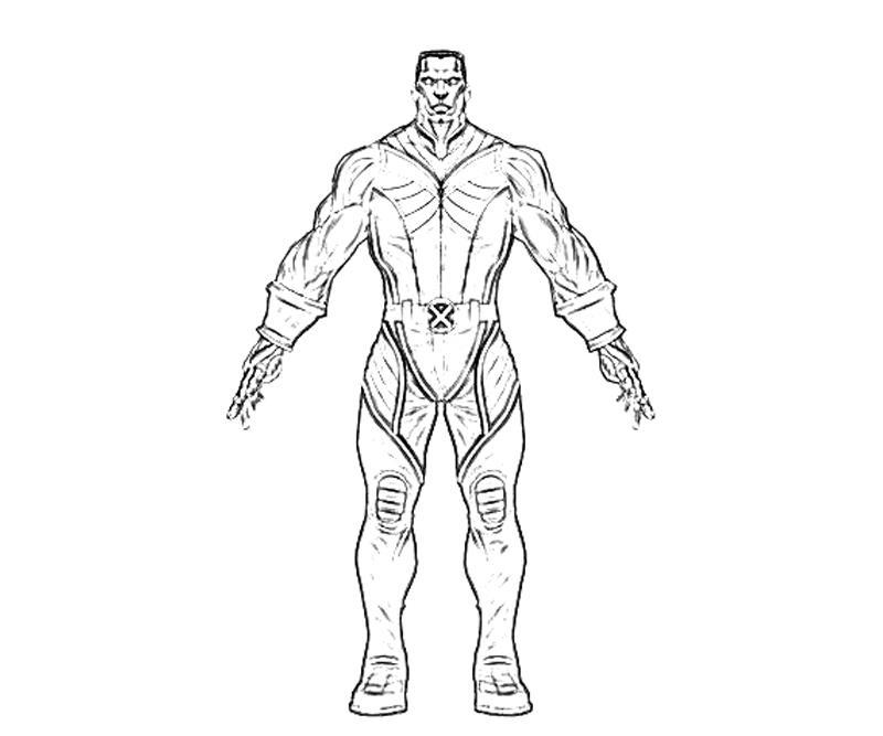 Drawing Colossus 82914 Superheroes Printable Coloring Pages