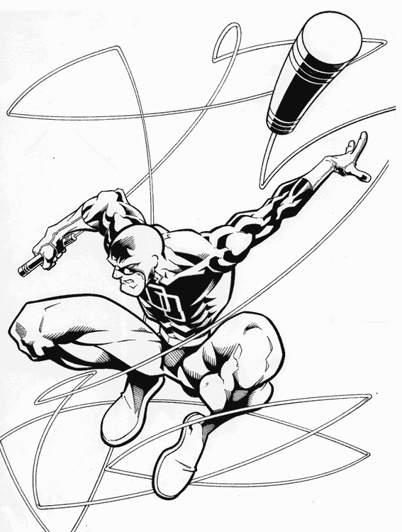 Drawing Daredevil #78216 (Superheroes) – Printable coloring pages