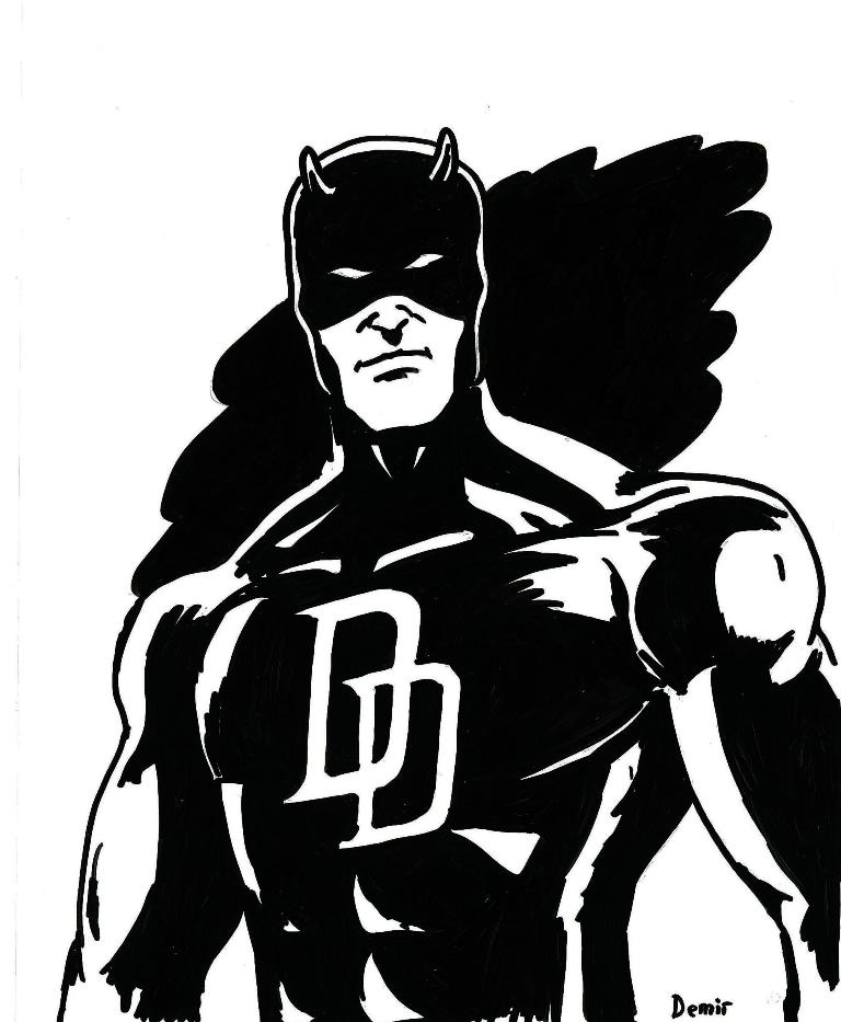 Coloring page: Daredevil (Superheroes) #78227 - Free Printable Coloring Pages