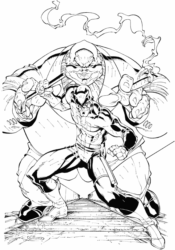 Coloring page: Daredevil (Superheroes) #78235 - Free Printable Coloring Pages