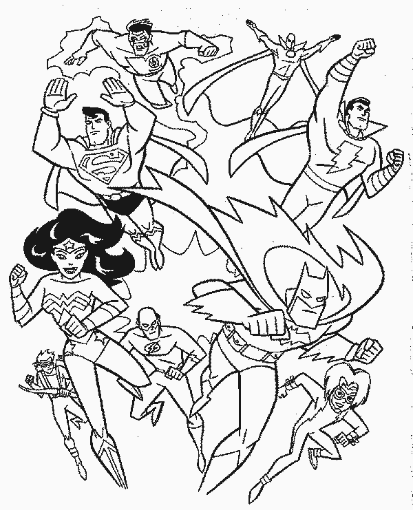 Coloring page: DC Comics Super Heroes (Superheroes) #80117 - Free Printable Coloring Pages