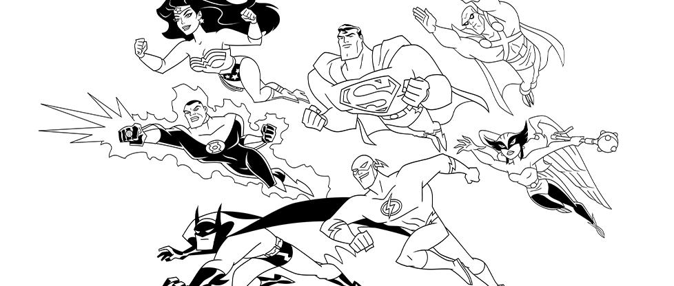 Coloring page: DC Comics Super Heroes (Superheroes) #80135 - Free Printable Coloring Pages