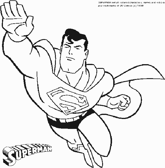 Coloring page: DC Comics Super Heroes (Superheroes) #80140 - Free Printable Coloring Pages