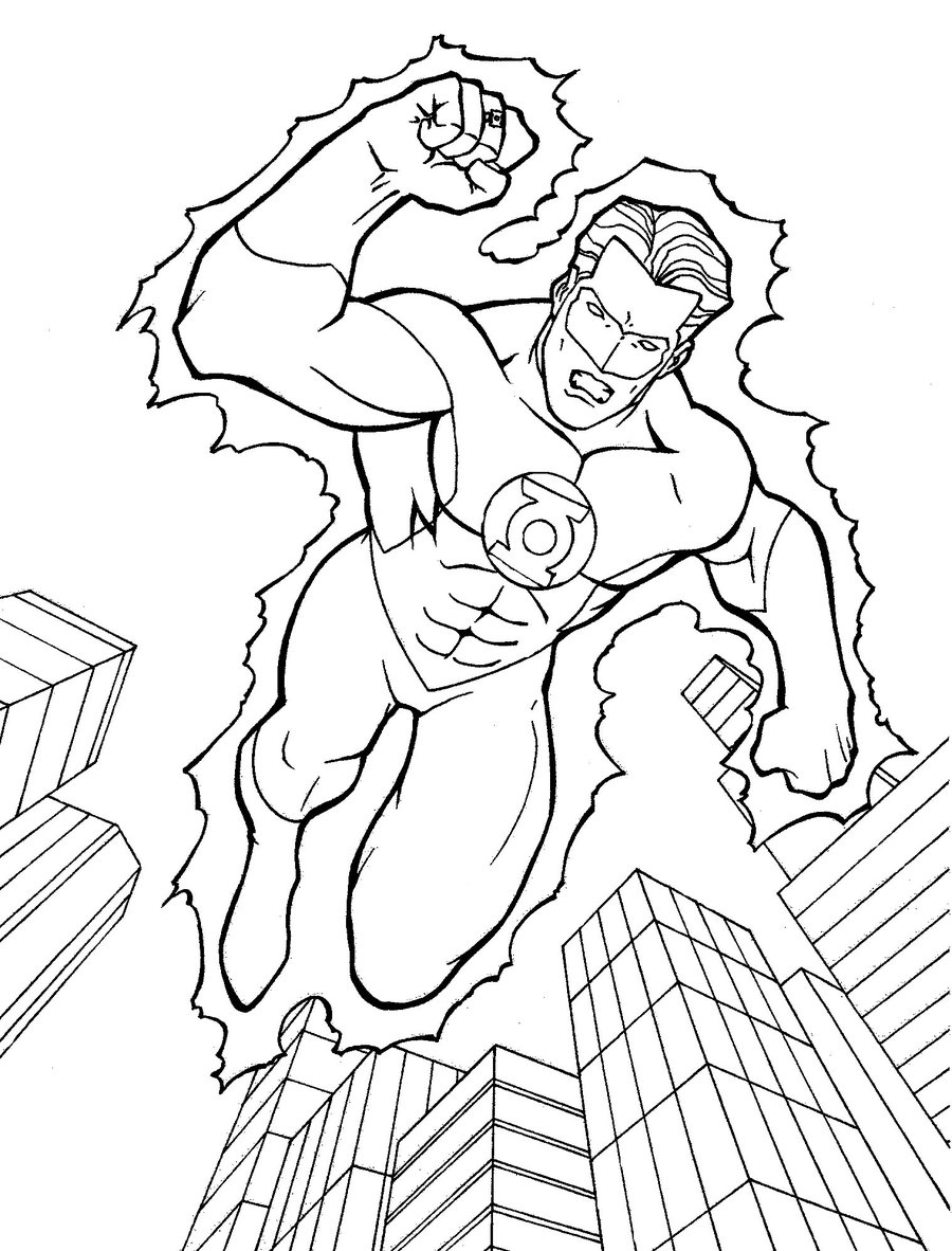 Coloring page: DC Comics Super Heroes (Superheroes) #80149 - Free Printable Coloring Pages