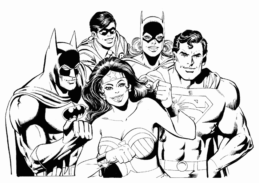 Coloring page: DC Comics Super Heroes (Superheroes) #80182 - Free Printable Coloring Pages