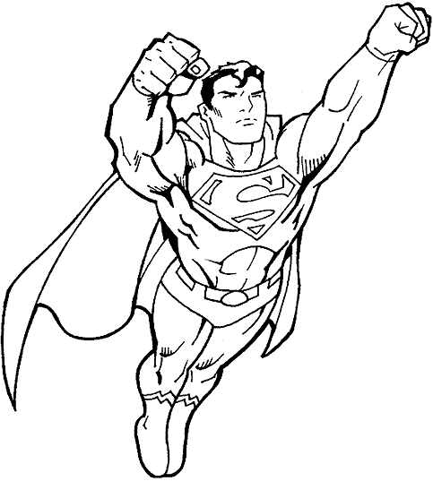 Coloring page: DC Comics Super Heroes (Superheroes) #80270 - Free Printable Coloring Pages