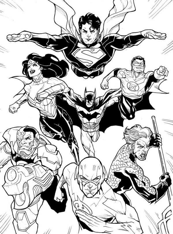 Coloring page: DC Comics Super Heroes (Superheroes) #80300 - Free Printable Coloring Pages