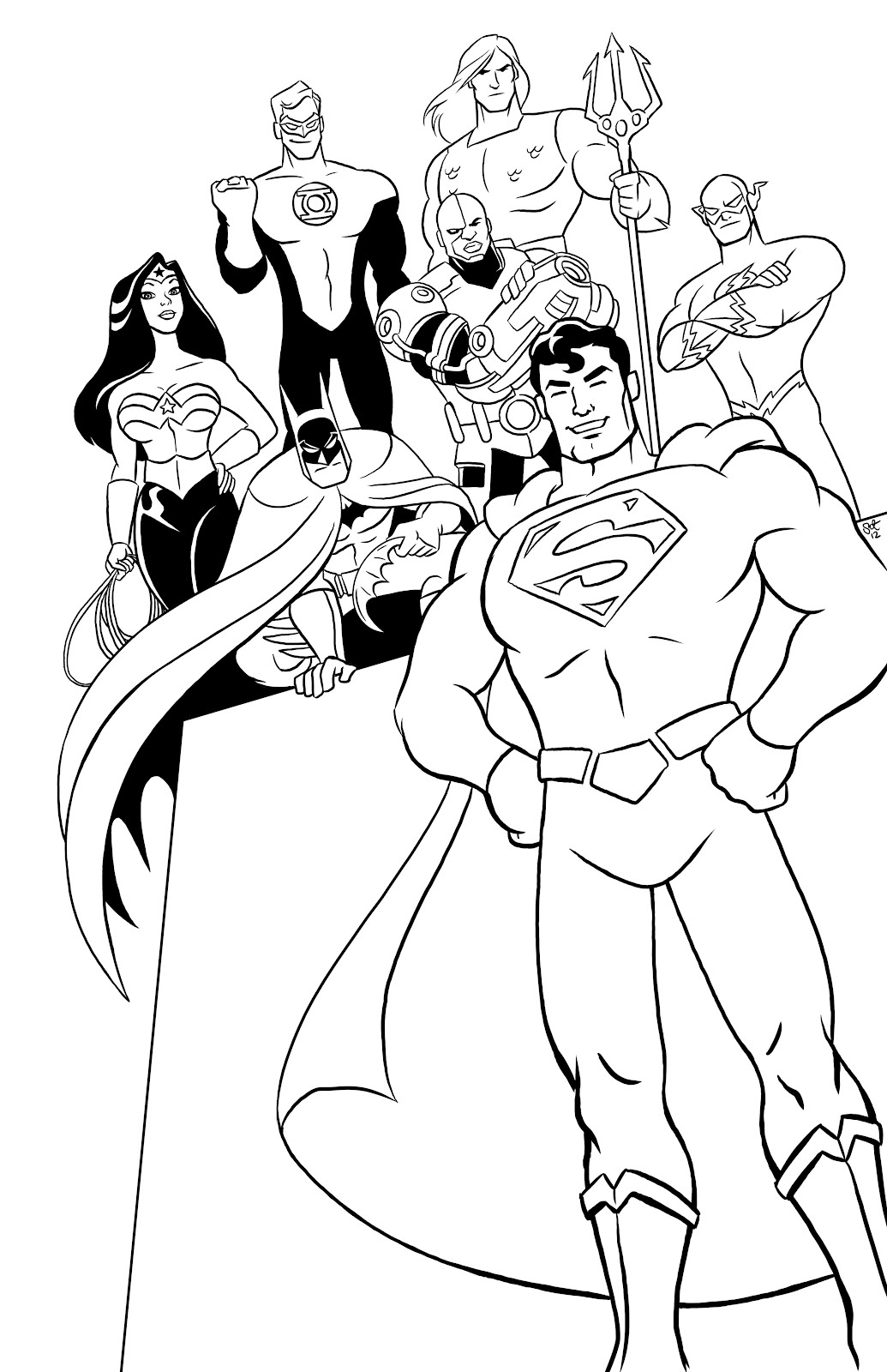 Coloring page DC Comics Super Heroes #80394 (Superheroes) – Printable