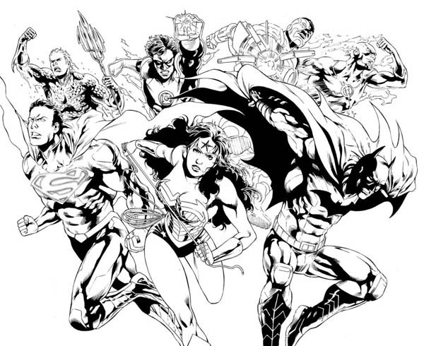 Coloring page: DC Comics Super Heroes (Superheroes) #80396 - Free Printable Coloring Pages