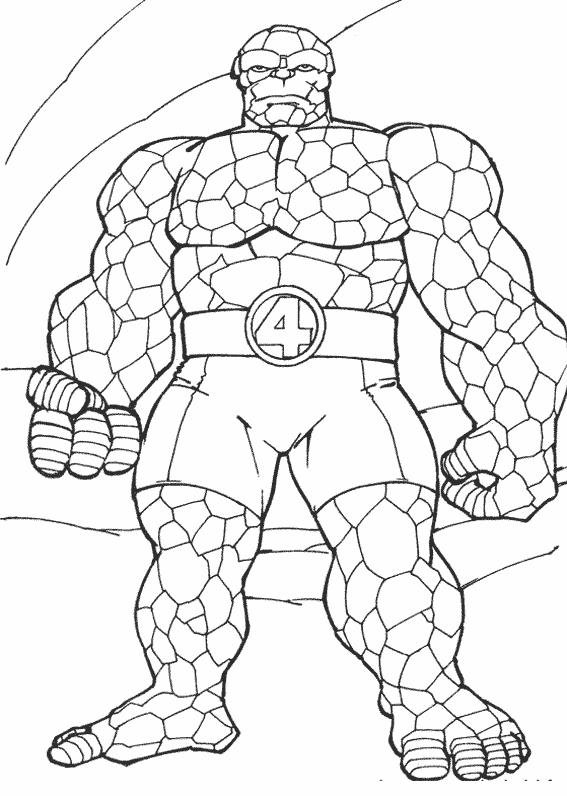 Coloring page: Fantastic Four (Superheroes) #76332 - Free Printable Coloring Pages