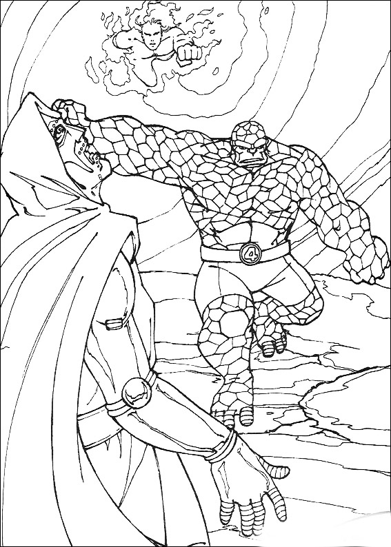 Drawing Fantastic Four #76374 (Superheroes) – Printable coloring pages
