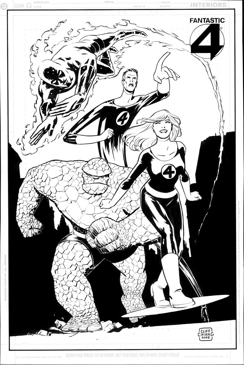 Coloring page: Fantastic Four (Superheroes) #76454 - Free Printable Coloring Pages