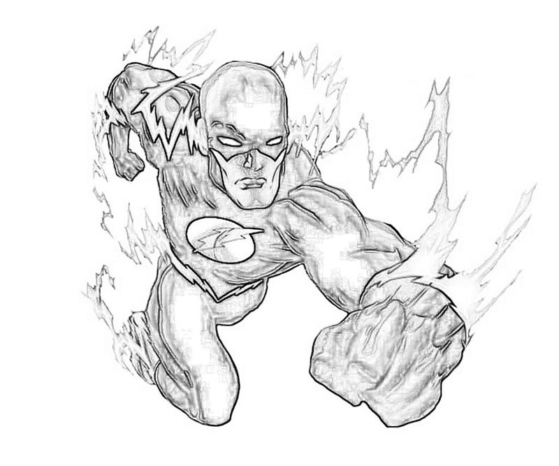 Coloring page: Flash (Superheroes) #83350 - Free Printable Coloring Pages