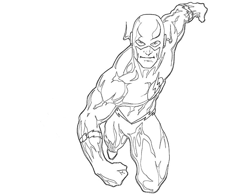 Coloring page: Flash (Superheroes) #83351 - Free Printable Coloring Pages
