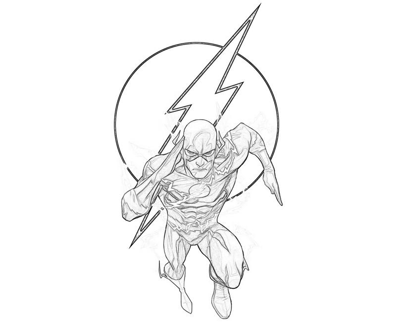Coloring page: Flash (Superheroes) #83353 - Free Printable Coloring Pages