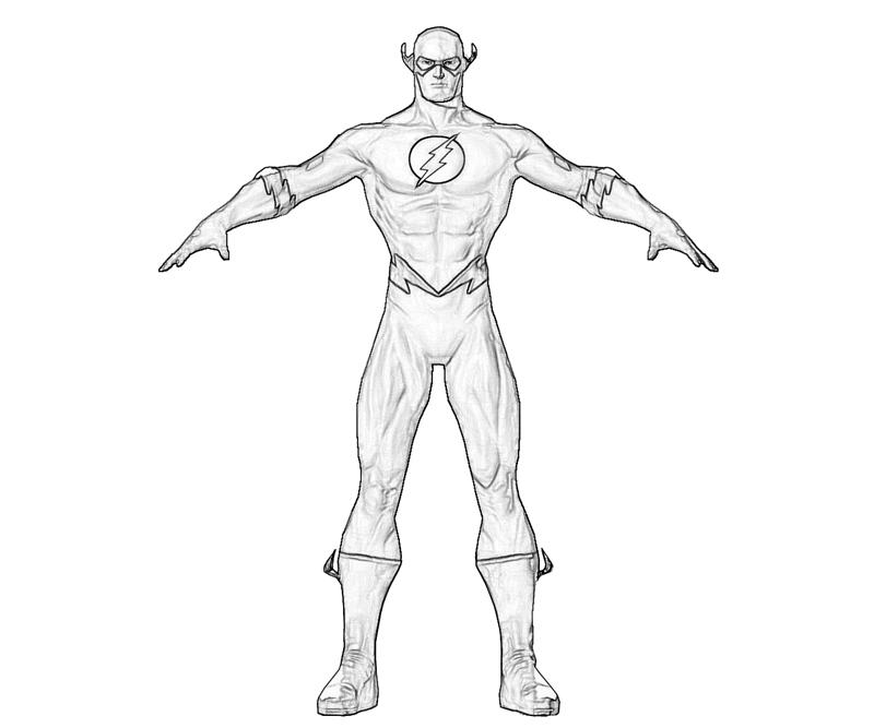 Coloring page: Flash (Superheroes) #83354 - Free Printable Coloring Pages