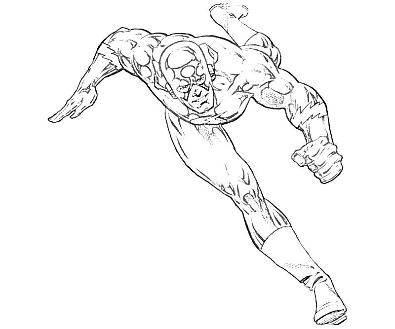 Coloring page: Flash (Superheroes) #83356 - Free Printable Coloring Pages