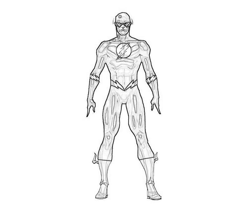 Coloring page: Flash (Superheroes) #83361 - Free Printable Coloring Pages