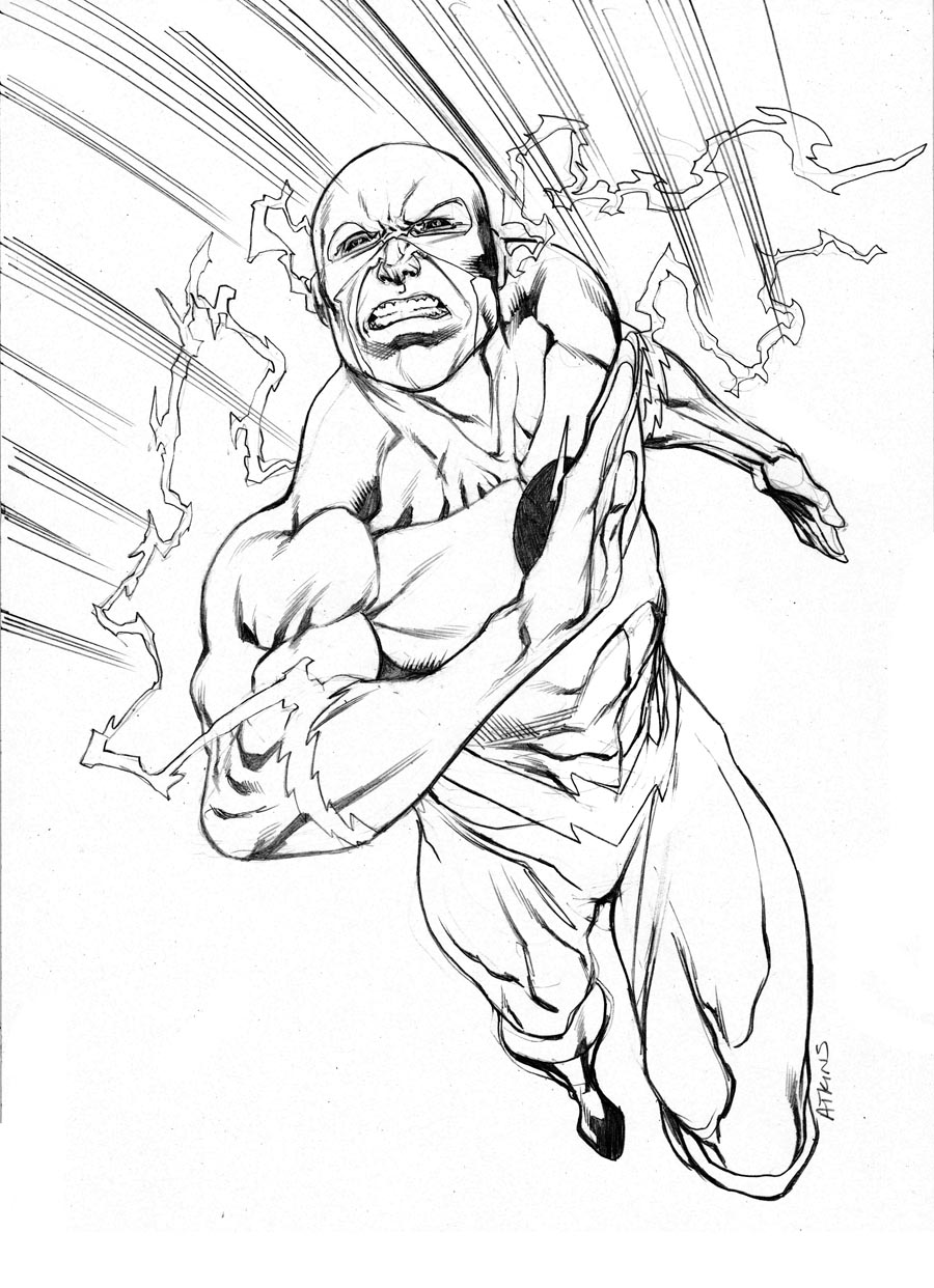 Coloring page: Flash (Superheroes) #83364 - Free Printable Coloring Pages