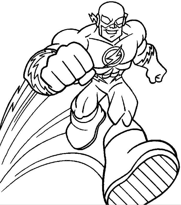 Coloring page: Flash (Superheroes) #83370 - Free Printable Coloring Pages