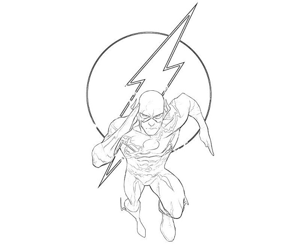 Coloring page: Flash (Superheroes) #83372 - Free Printable Coloring Pages