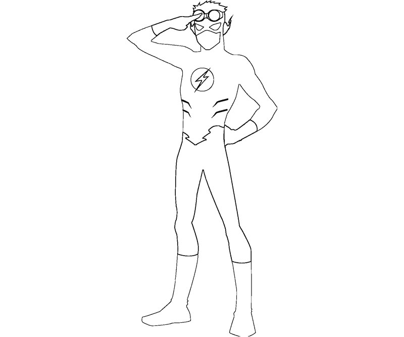 Coloring page: Flash (Superheroes) #83389 - Free Printable Coloring Pages