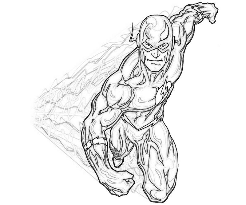 Coloring page: Flash (Superheroes) #83394 - Free Printable Coloring Pages
