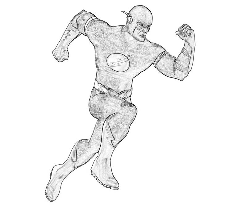 Drawing Flash #83408 (Superheroes) – Printable coloring pages
