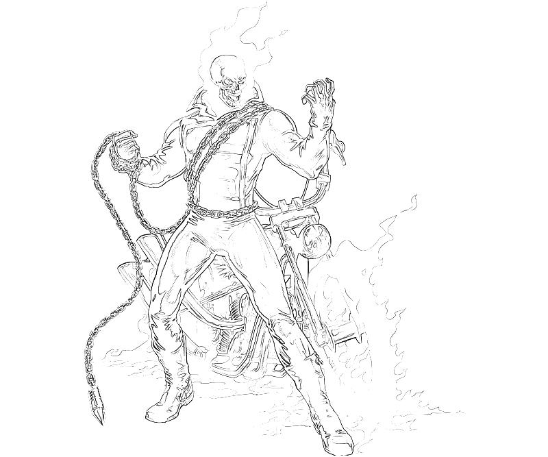 Coloring page: Ghost Rider (Superheroes) #82037 - Free Printable Coloring Pages