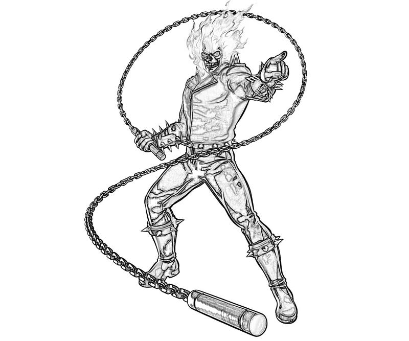 Coloring page: Ghost Rider (Superheroes) #82046 - Free Printable Coloring Pages