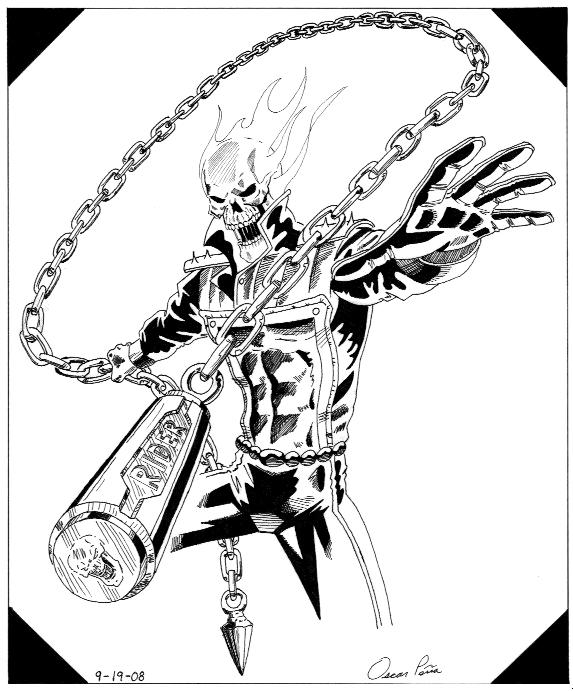 Coloring page: Ghost Rider (Superheroes) #82103 - Free Printable Coloring Pages