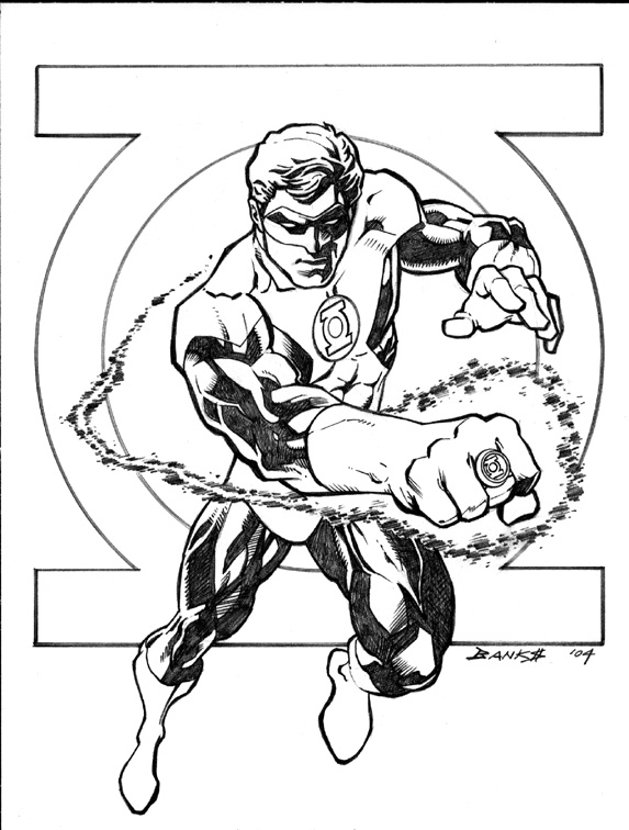 Coloring page: Green Lantern (Superheroes) #81293 - Free Printable Coloring Pages