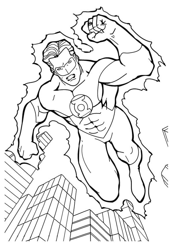 Coloring page: Green Lantern (Superheroes) #81302 - Free Printable Coloring Pages