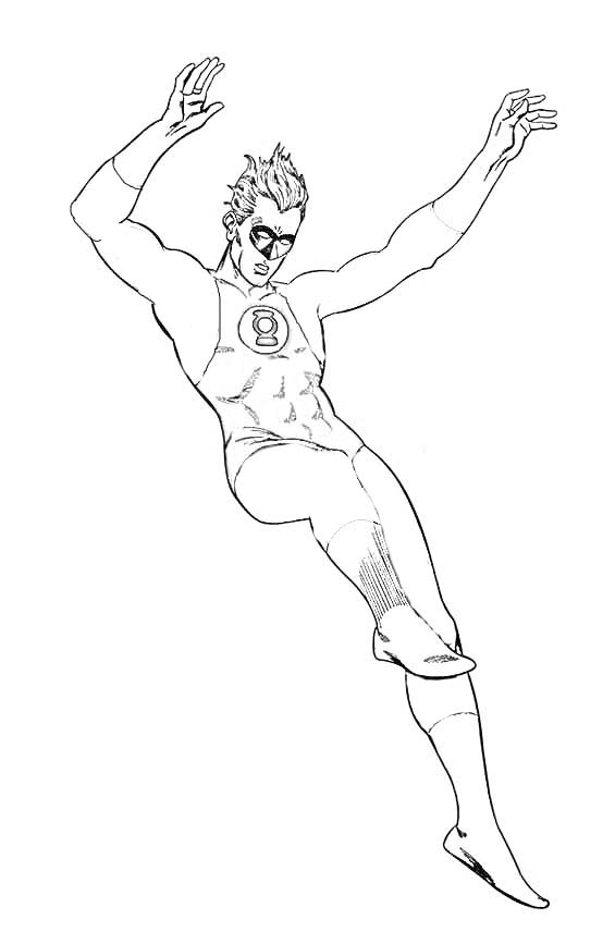 Coloring page: Green Lantern (Superheroes) #81303 - Free Printable Coloring Pages