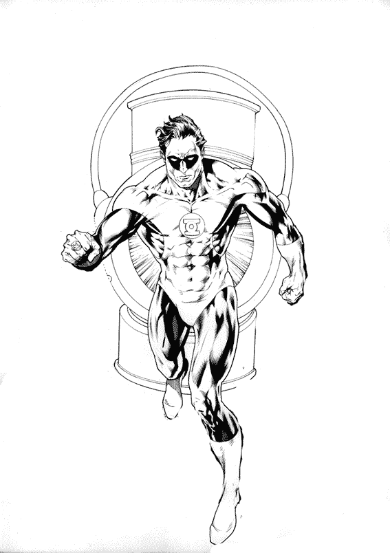 Coloring page: Green Lantern (Superheroes) #81308 - Free Printable Coloring Pages