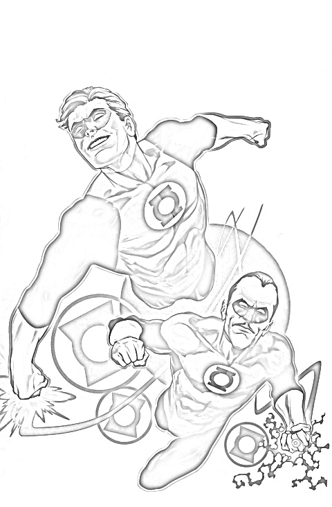 Coloring page: Green Lantern (Superheroes) #81319 - Free Printable Coloring Pages