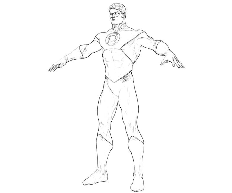 Coloring page: Green Lantern (Superheroes) #81328 - Free Printable Coloring Pages