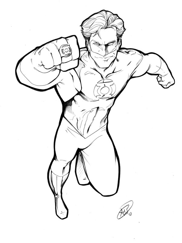 Coloring page: Green Lantern (Superheroes) #81341 - Free Printable Coloring Pages