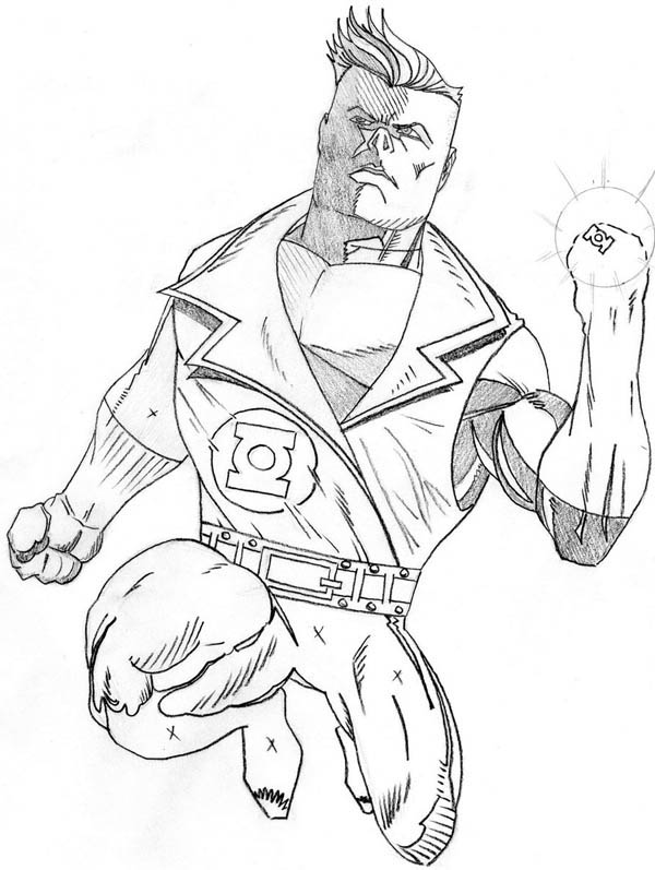 Coloring page: Green Lantern (Superheroes) #81405 - Free Printable Coloring Pages
