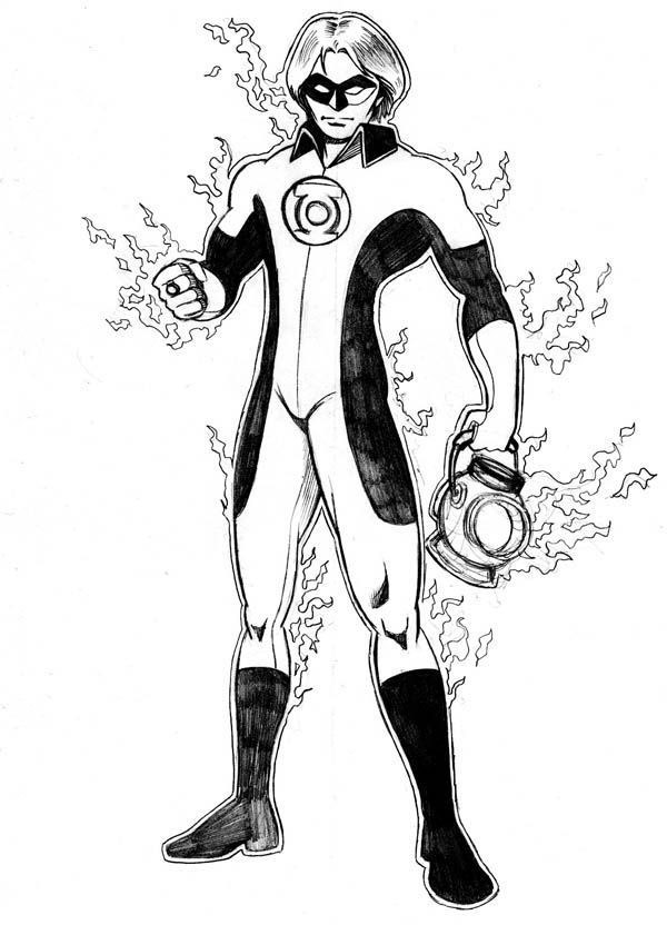 Coloring page: Green Lantern (Superheroes) #81421 - Free Printable Coloring Pages