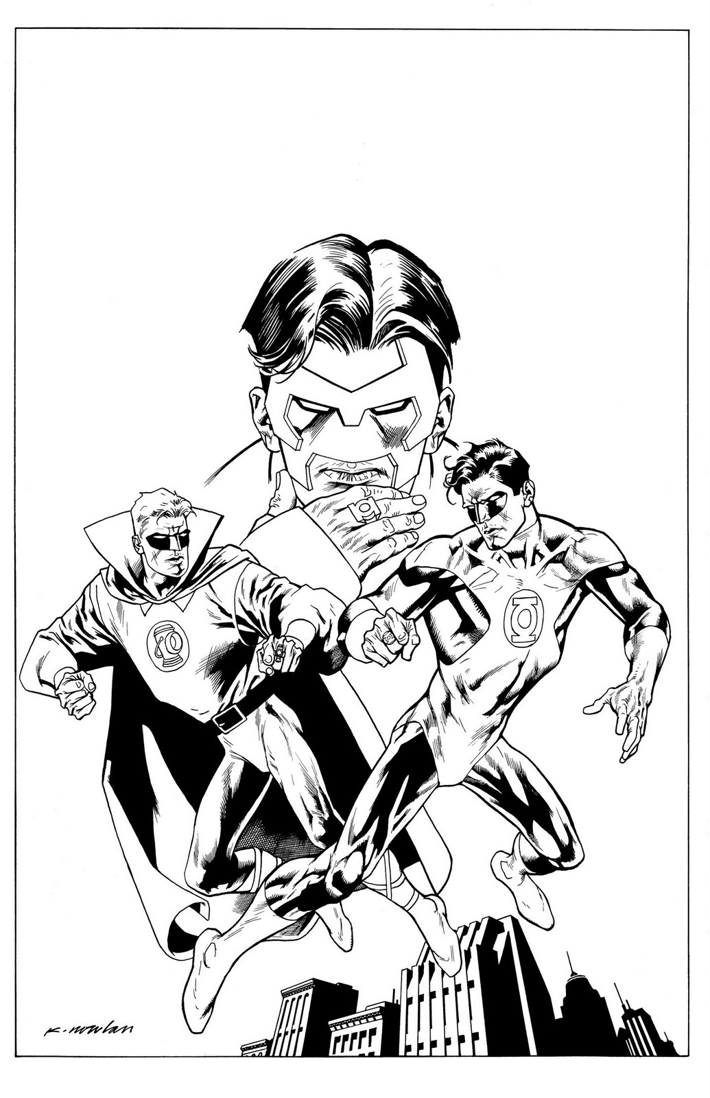 Coloring page: Green Lantern (Superheroes) #81423 - Free Printable Coloring Pages