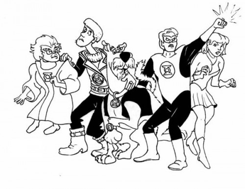 Coloring page: Green Lantern (Superheroes) #81425 - Free Printable Coloring Pages